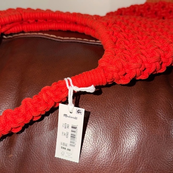 ‼️NEW Madewell The Camren Rope Bright Frame Shoulder Bag - Picture 6 of 8
